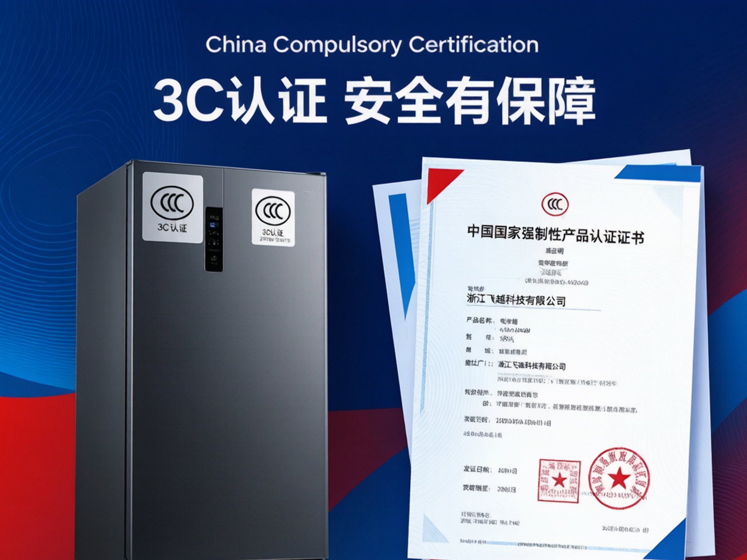 带CCC标志的中国家电与合规文件