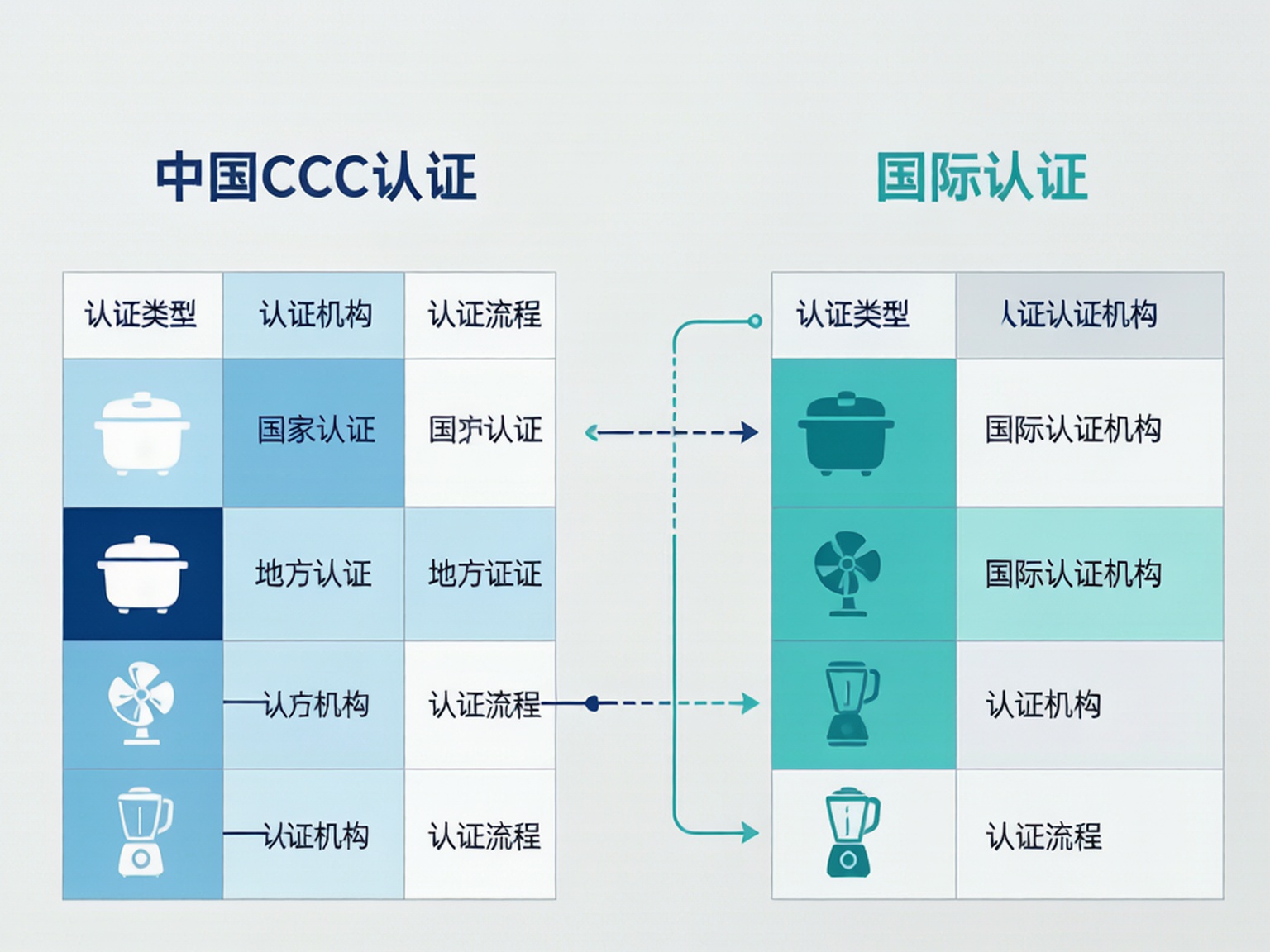 CCC与国际认证路径对照图