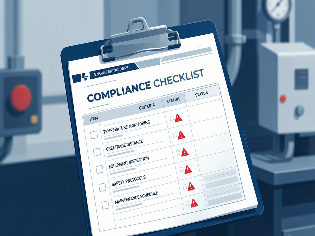 Iron non-compliance checklist